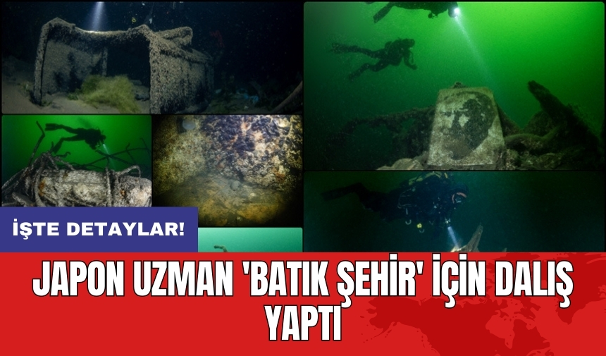 Japon uzman 'Batık Şehir' için dalış yaptı