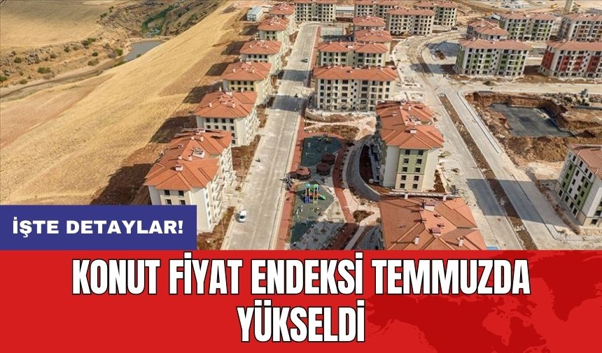 Konut Fiyat Endeksi temmuzda yükseldi