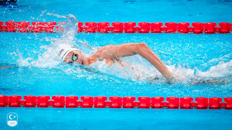 Türkiye'nin ilk olimpiyat yüzme finalisti Kuzey Tunçelli oldu