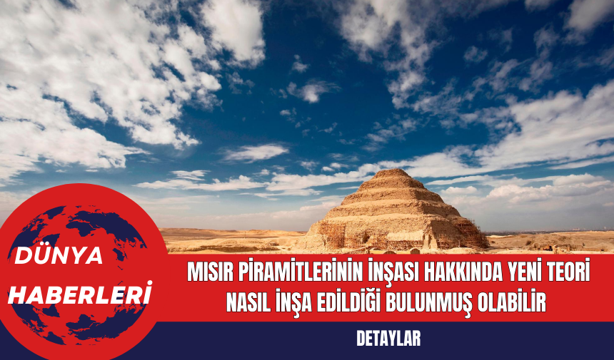 Mısır Piramitlerinin İnşası Hakkında Yeni Teori Nasıl İnşa Edildiği Bulunmuş Olabilir