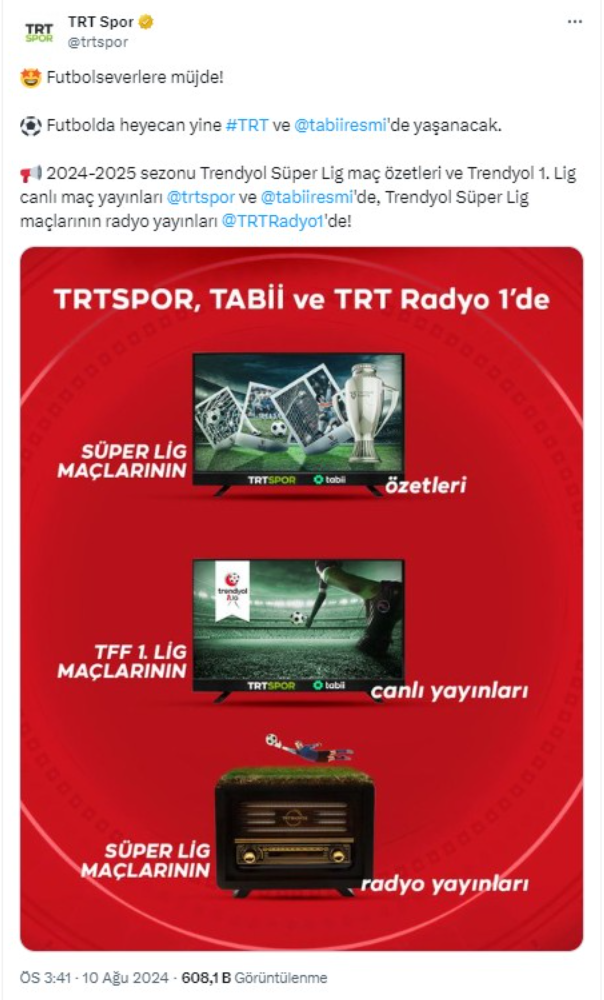 TRT ve BeIN Sports anlaştı