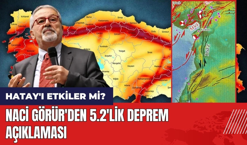 Naci Görür'den 5.2'lik deprem açıklaması! Hatay'ı etkiler mi?