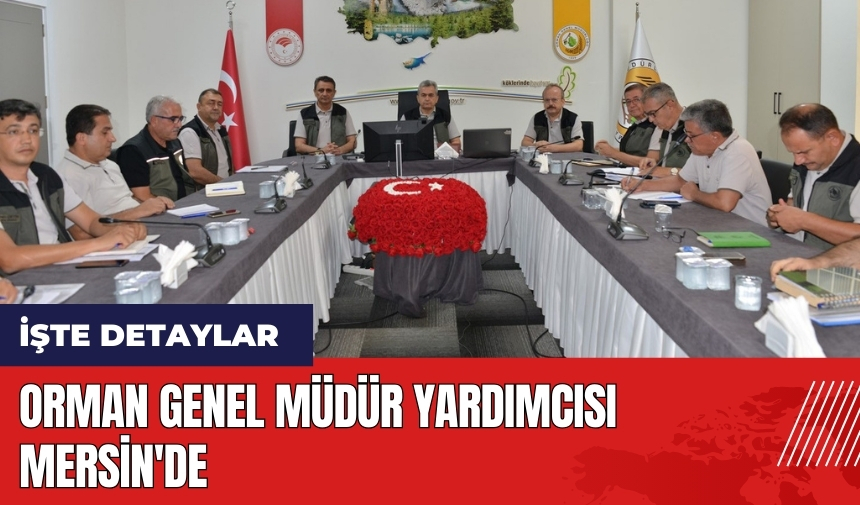 Orman Genel Müdür Yardımcısı Mersin'de