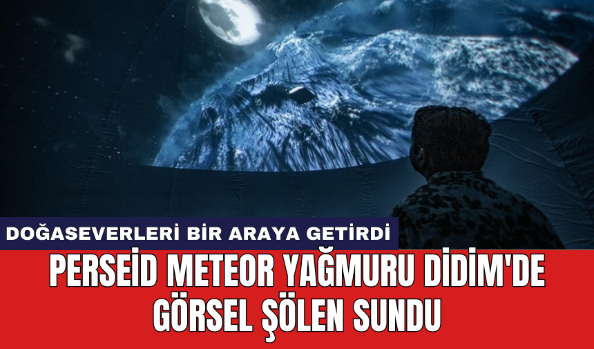 Perseid meteor yağmuru Didim'de görsel şölen sundu