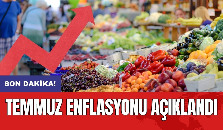 Son dakika! Temmuz enflasyonu açıklandı