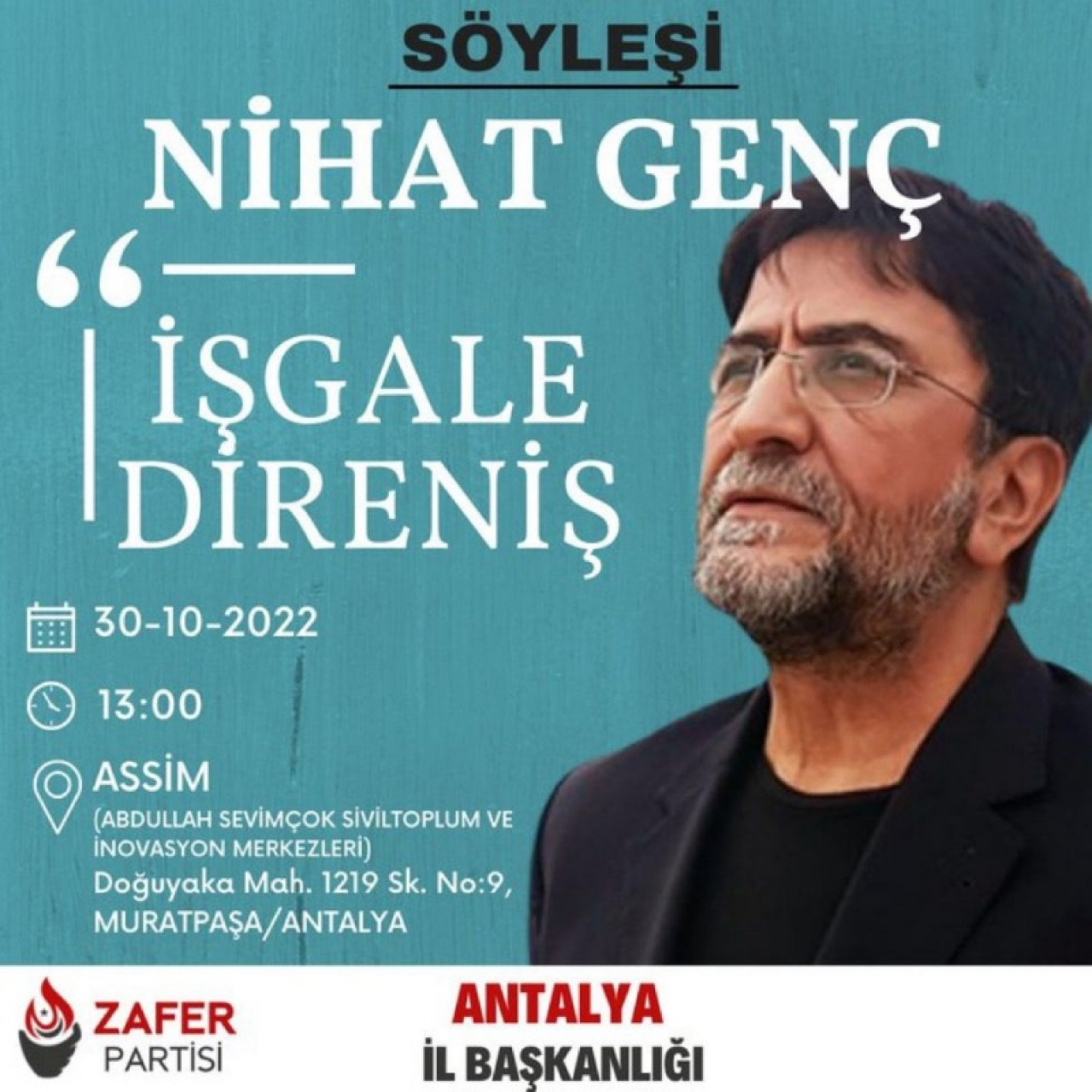 ‘İşgale Direniş’ Antalya’da