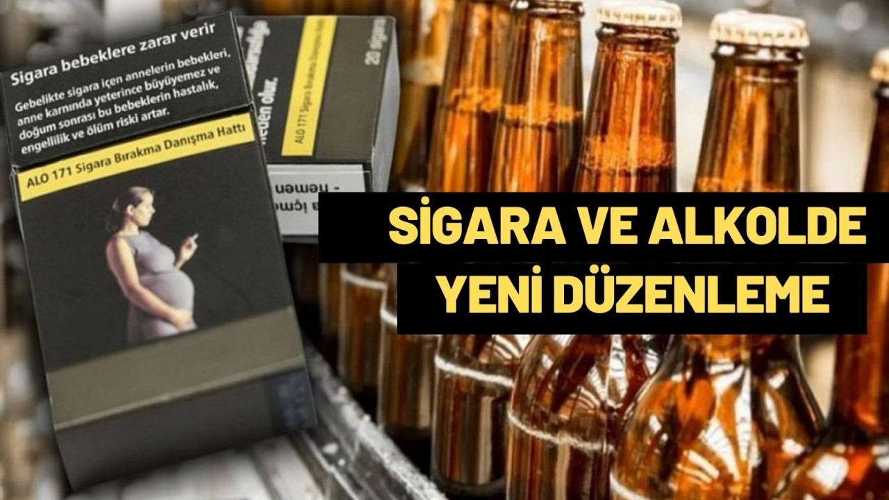 Sigara ve alkolde yeni düzenleme