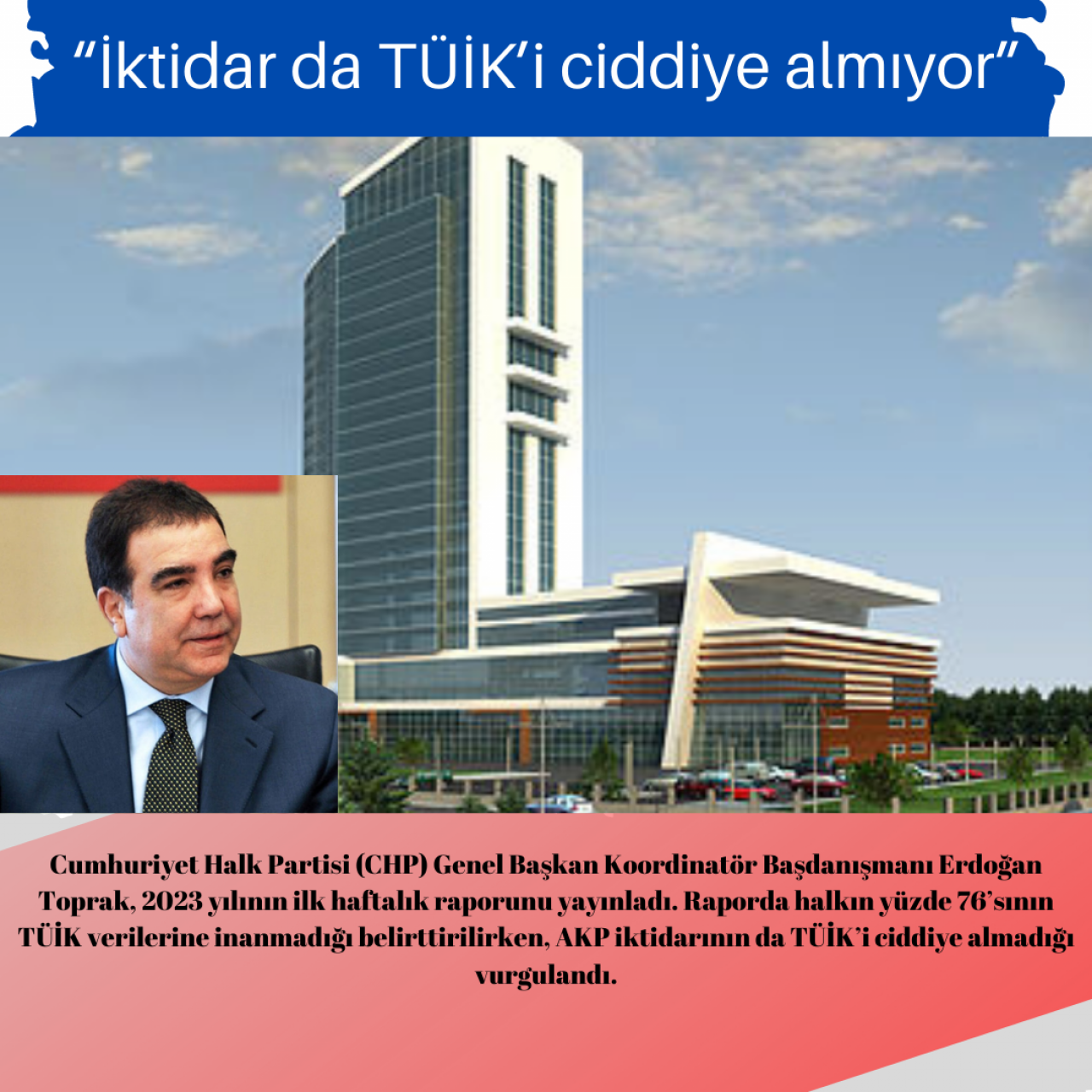 “İktidar da TÜİK’i ciddiye almıyor”