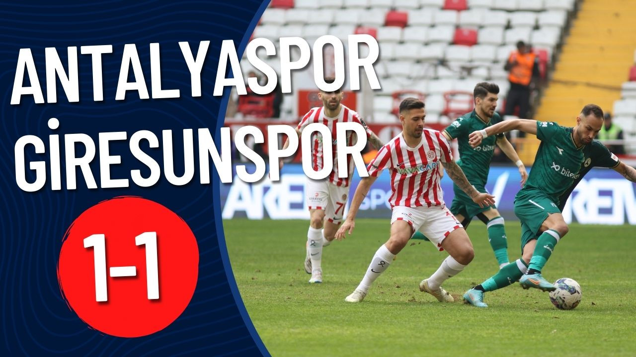 Antalyaspor: 1 - Giresunspor: 1