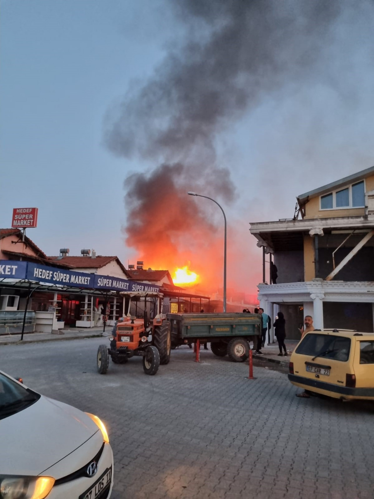 İşyerinde korkutan yangın