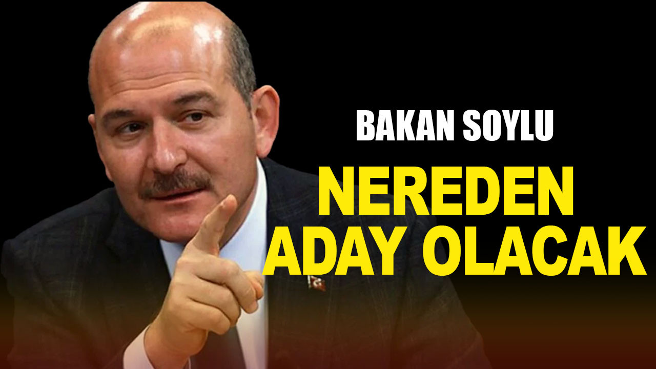 Bakan Soylu nereden aday oluyor?