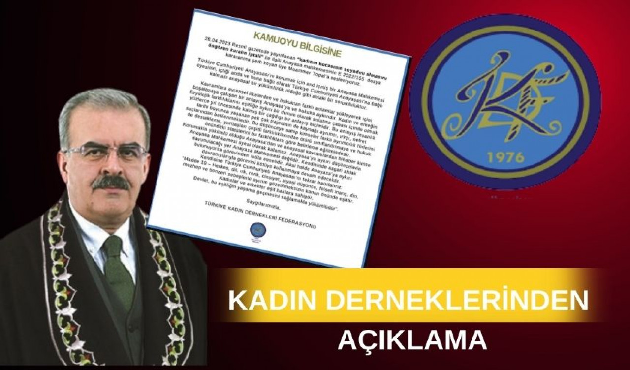 KADIN DERNEKLERİ’NDEN MUAMMER TOPAL’A TEPKİ