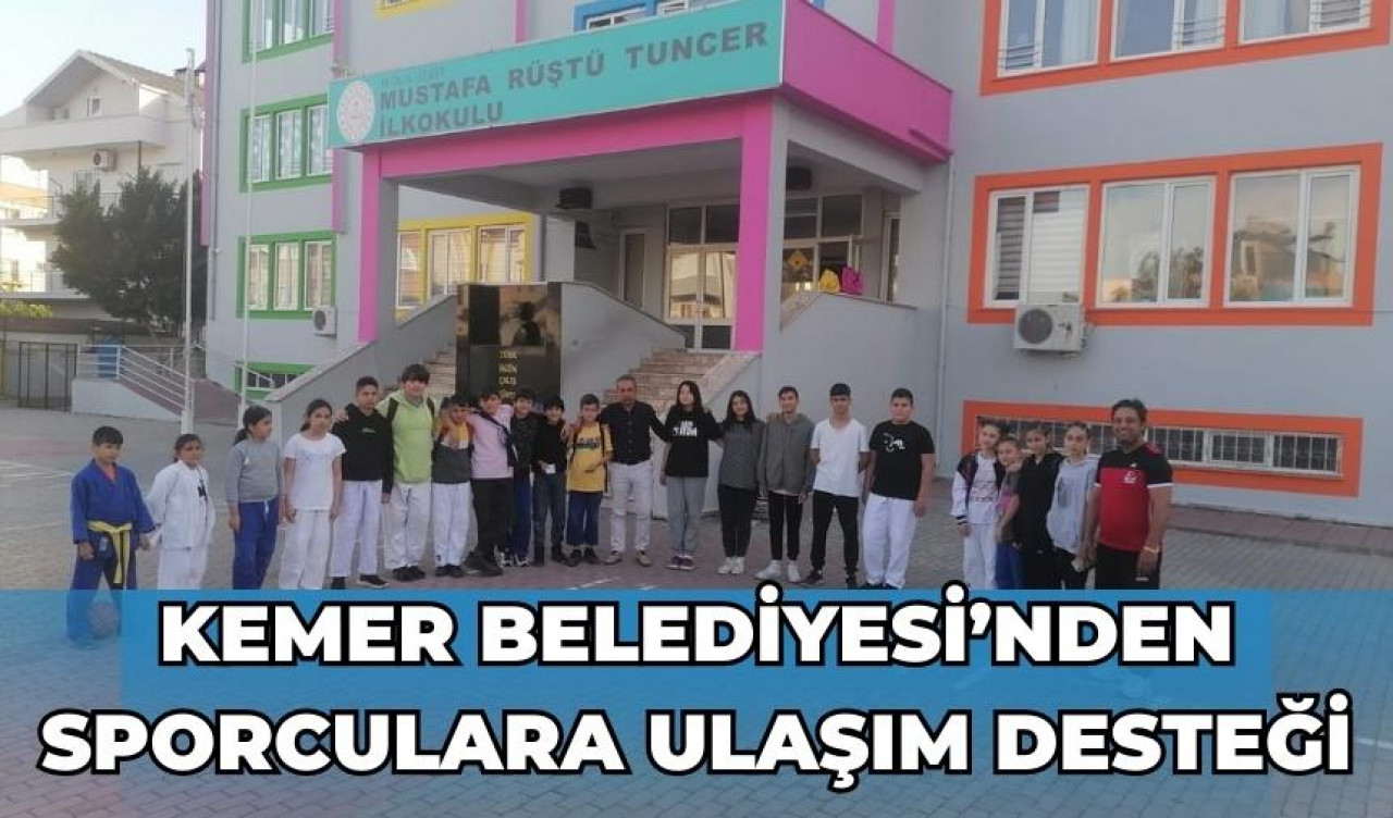 Kemer Belediyesi sporcuların yanında