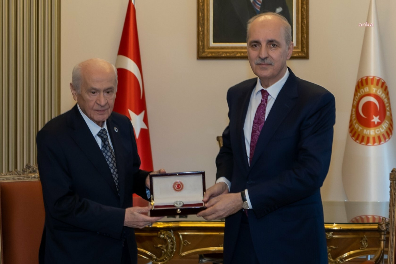 TBMM Başkanı Numan Kurtulmuş görevi geçici başkan Devlet Bahçeli’den devraldı