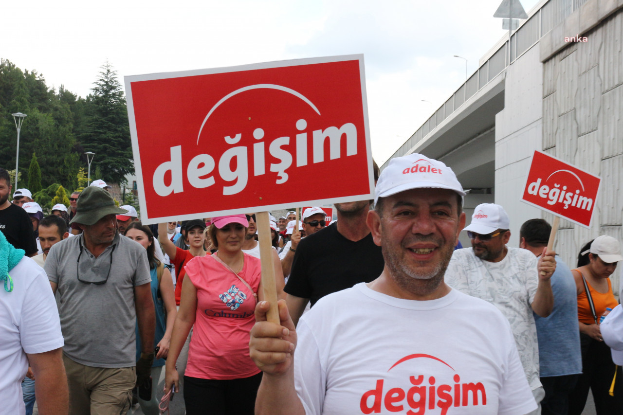 BOLU’DAN, CHP GENEL MERKEZİNE YÜRÜYEN TANJU ÖZCAN, ANKARA KIZILCAHAMAM’DA