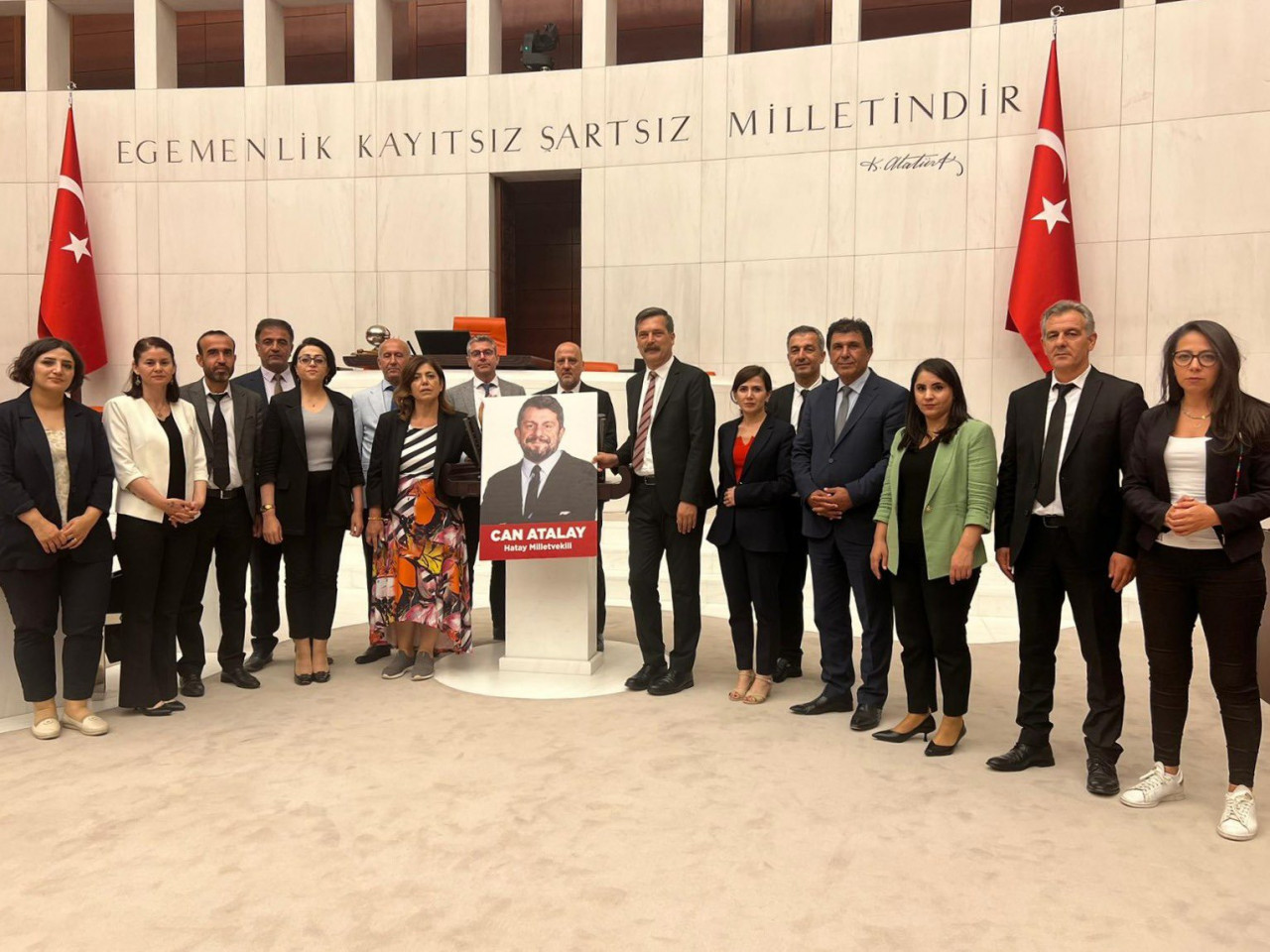 TİP, Can Atalay için TBMM’de eylem yaptı