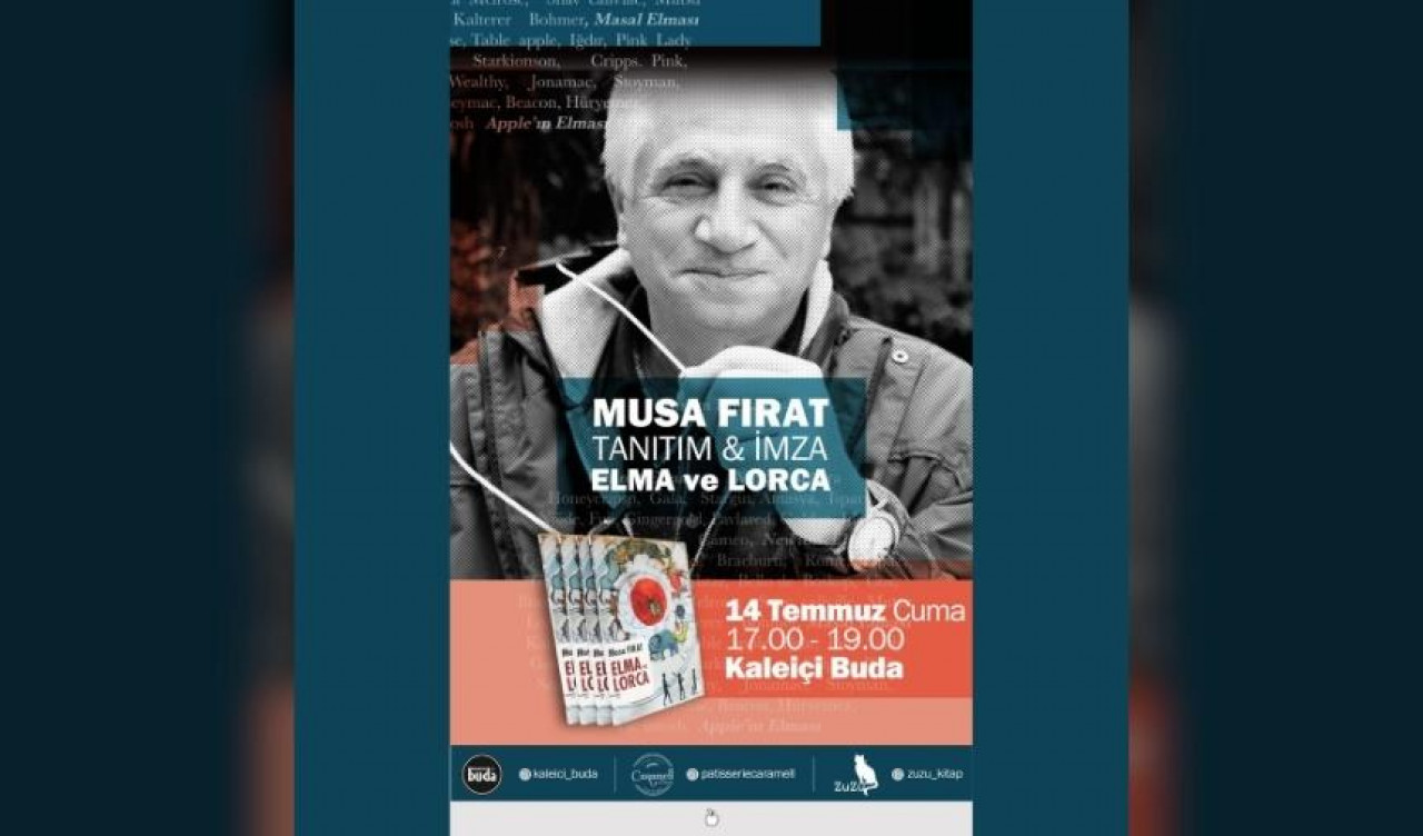 MUSA FIRAT’IN ‘’ELMA VE LORCA“ KİTABI LANSMANI KALEÇİ – BUDA’DA