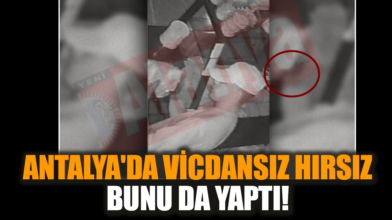 Antalya'da vicdansız hırsız bunu da yaptı!