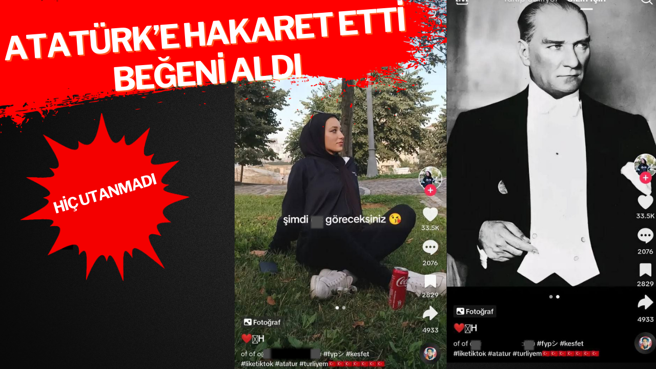 Atatürk’e hakaret etti beğeni aldı