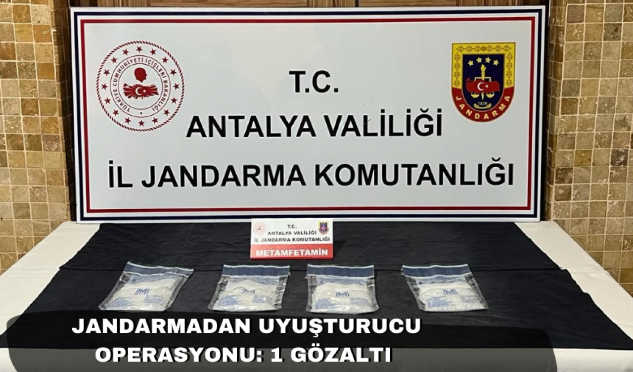 Antalya'da jandarmadan uy*şturucu operasyonu