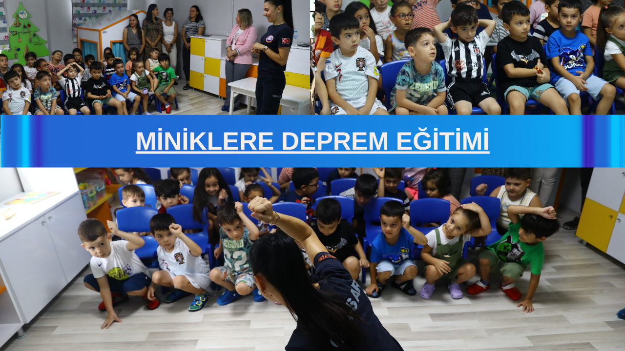 Miniklere deprem eğitimi