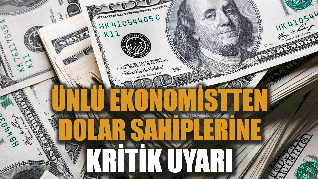 Ünlü ekonomistten dolar sahiplerine kritik uyarı