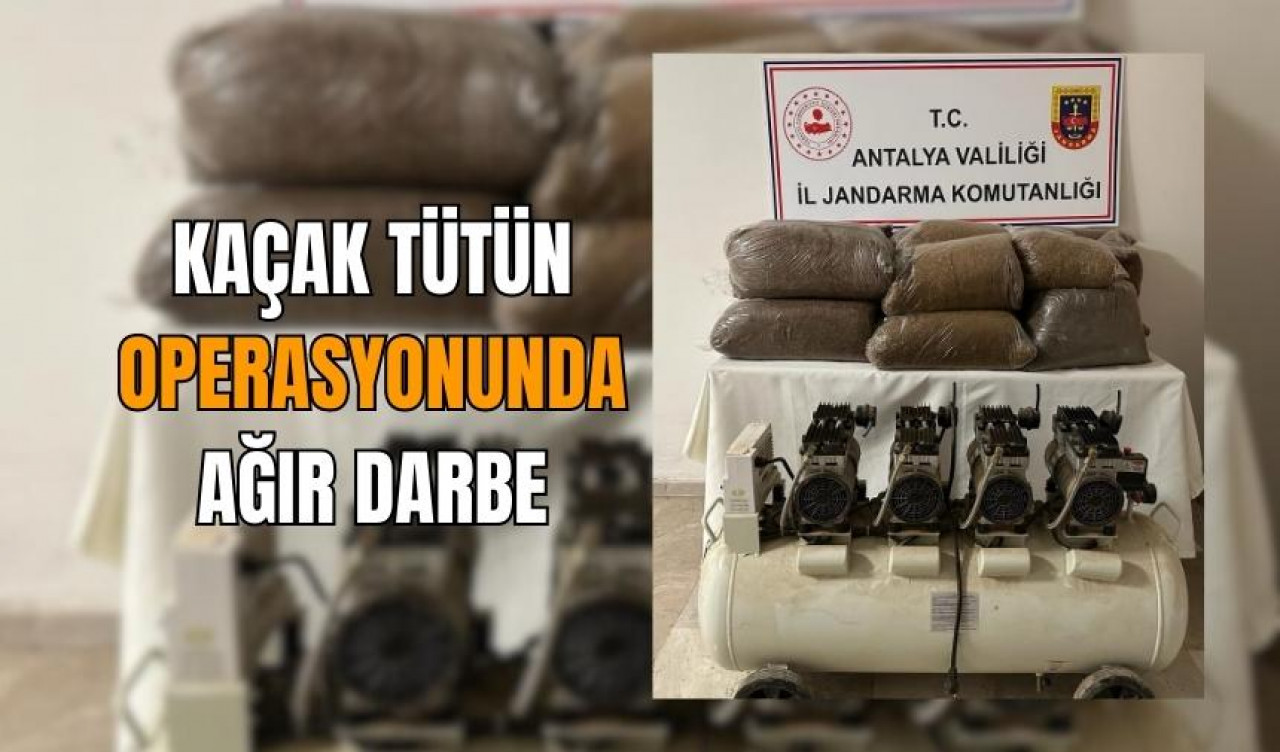 Kaçak tütün operasyonunda ağır darbe