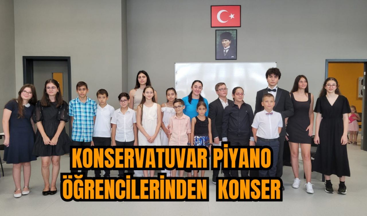 Konservatuvar piyano öğrencilerinden konser