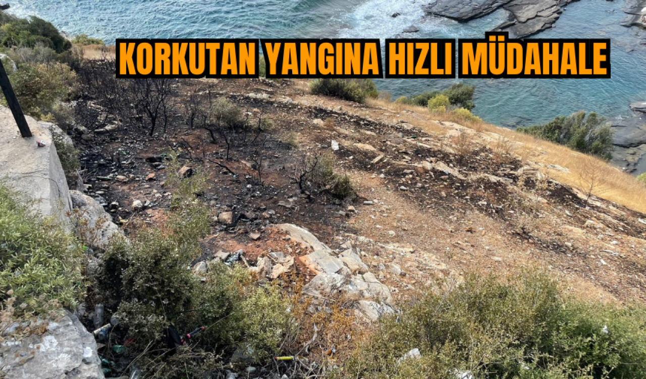 Korkutan yangına hızlı müdahale