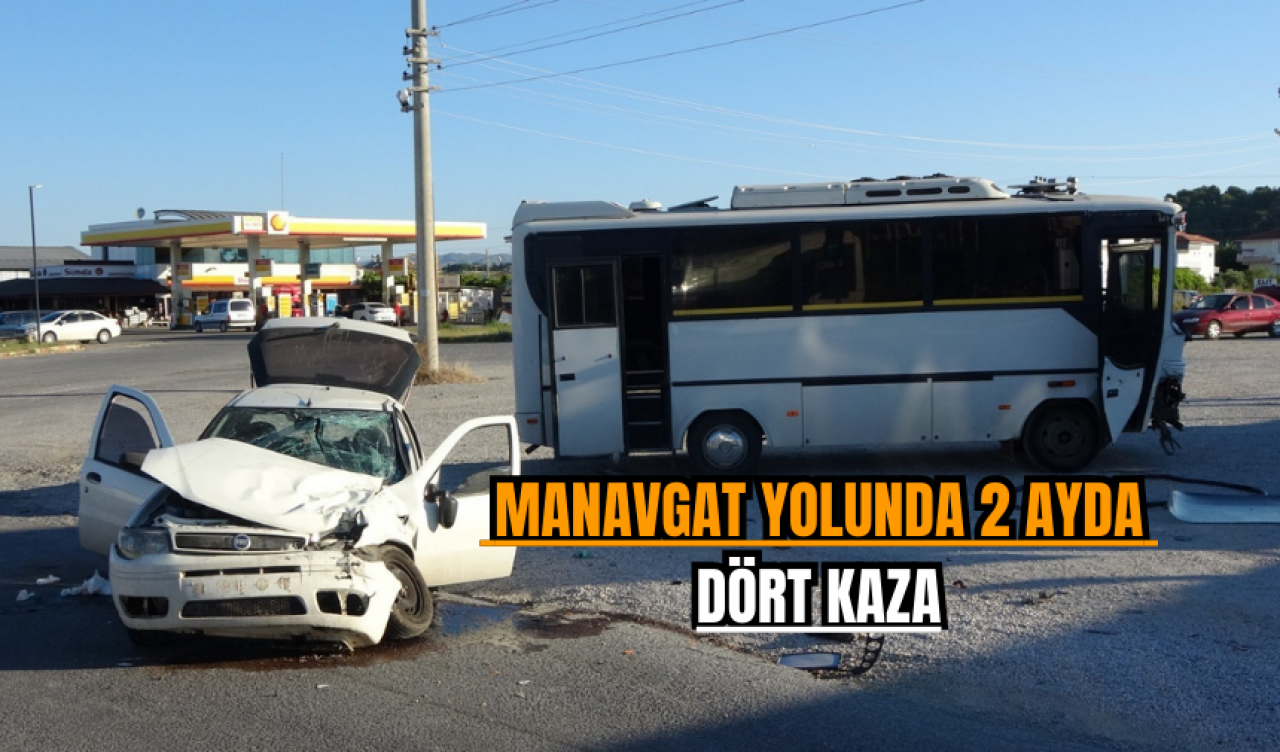  Manavgat yolunda 2 ayda dört kaza