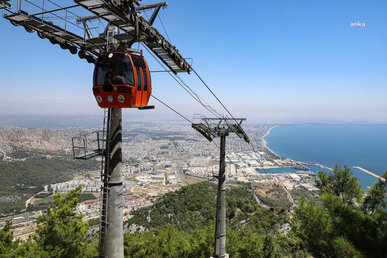 Tünektepe Teleferik’e yoğun ilgi