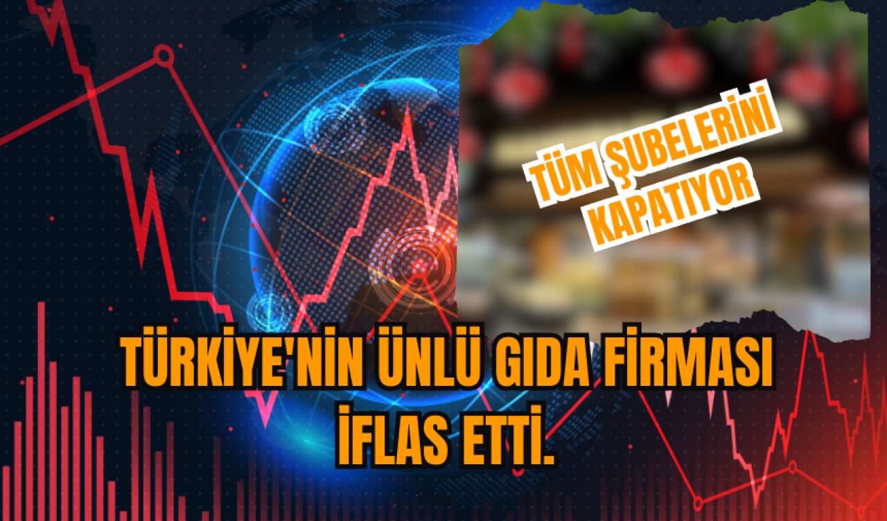 Türkiye'nin ünlü gıda firması iflas etti