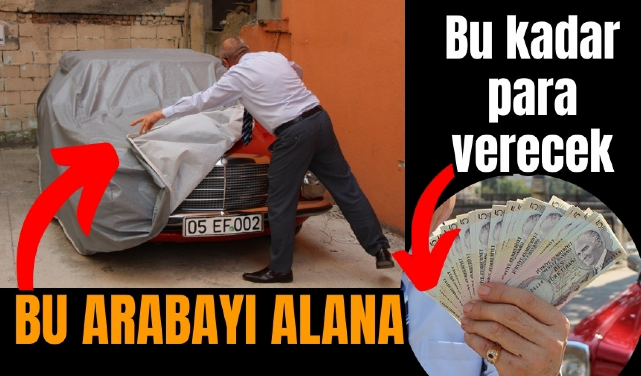 Arabasını alana 'bir deste para' verecek