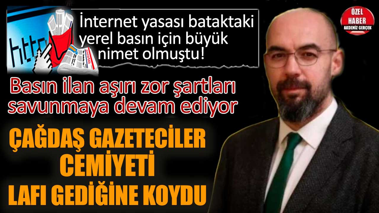 Çağdaş Gazeteciler'den Basın İlan'a internet ilanı yanıtı