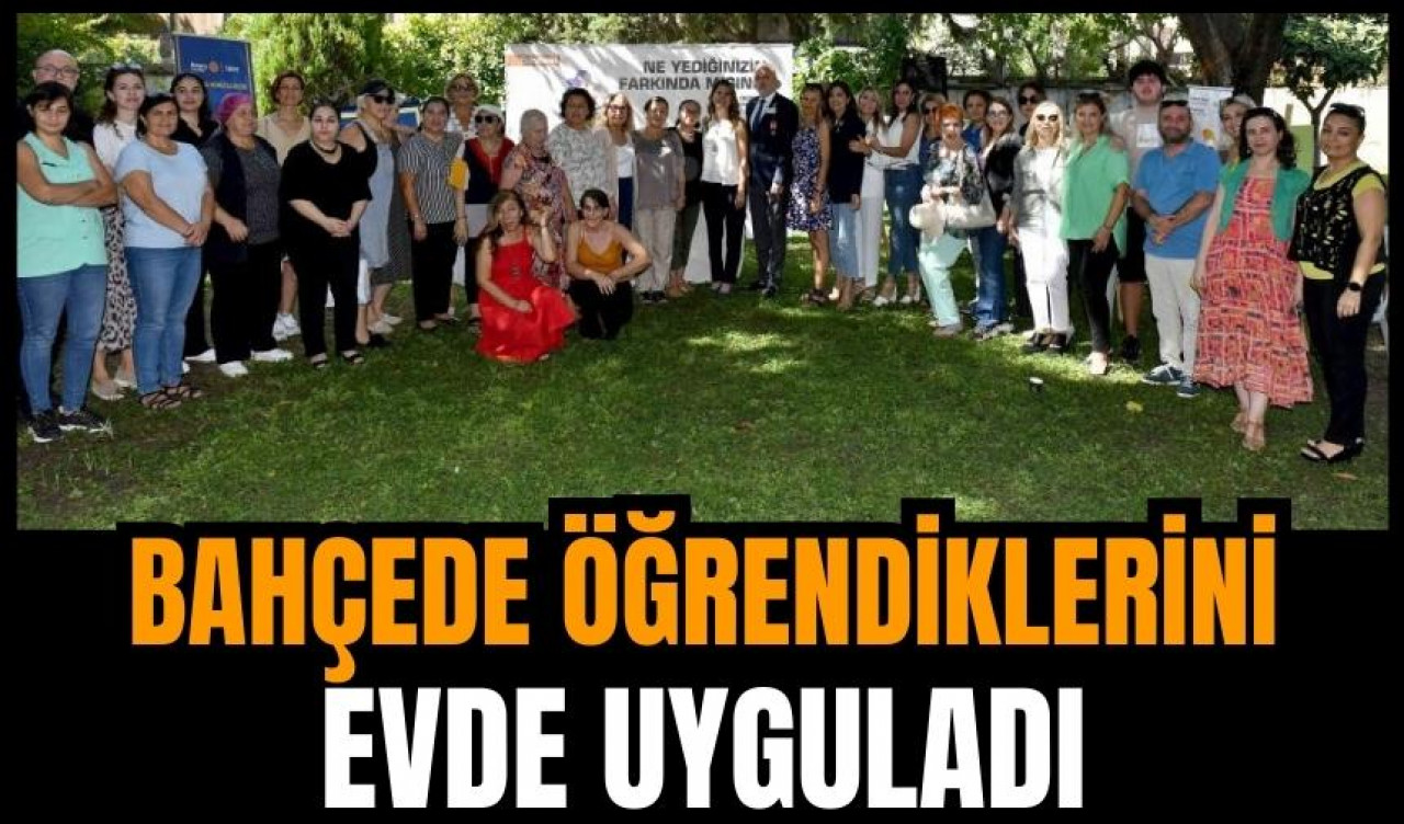 Bahçede öğrendiklerini evde uyguladı 