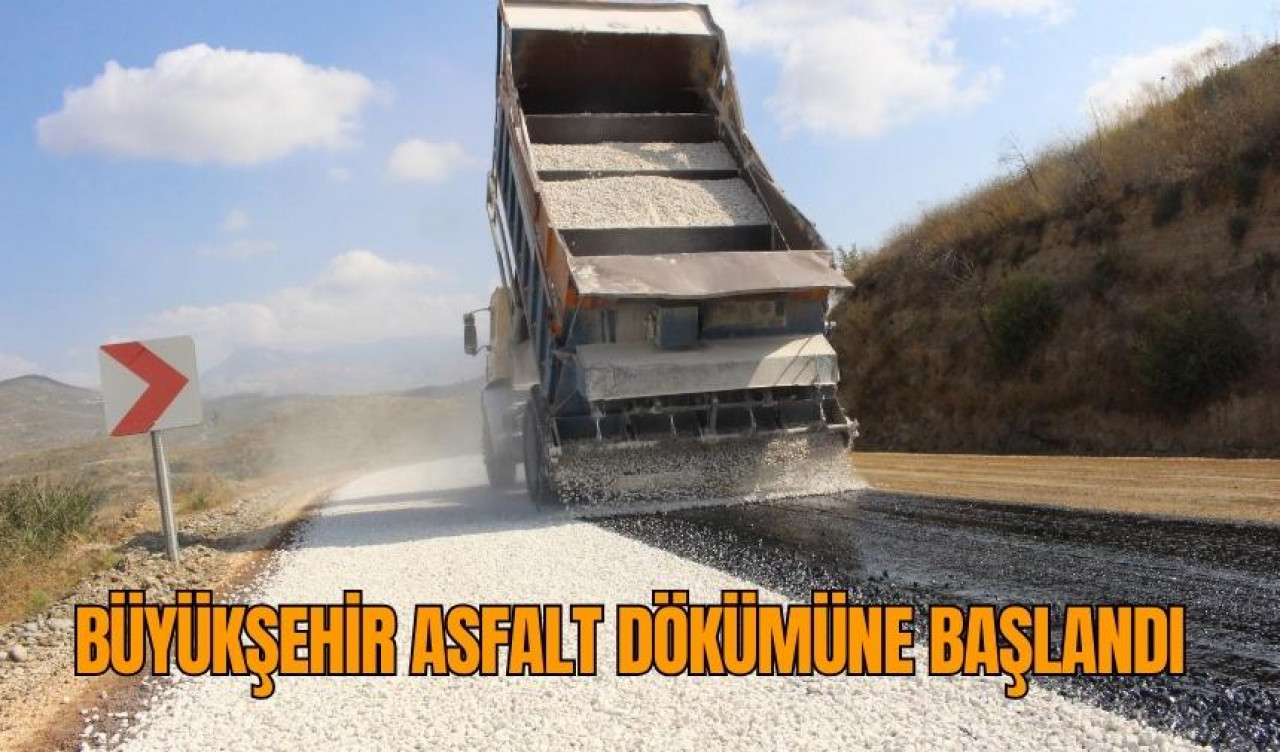 Büyükşehir asfalt dökümüne başlandı