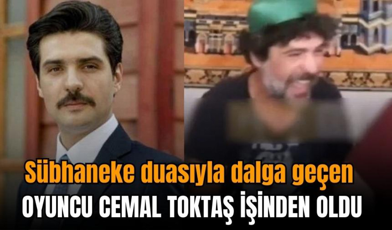 Sübhaneke duasıyla dalga geçen oyuncu işinden oldu