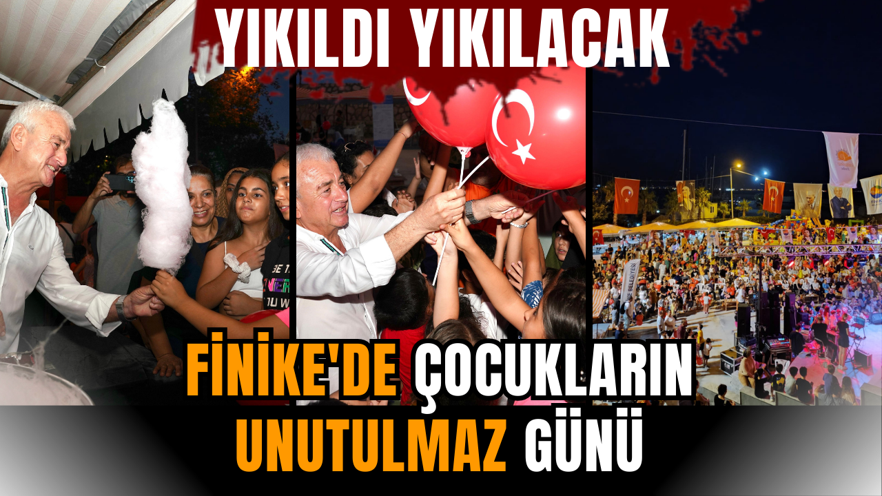 Finike'de çocukların unutulmaz günü