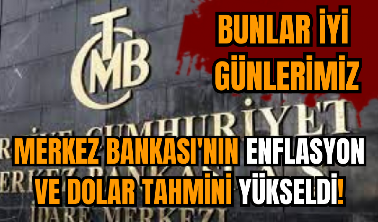 Merkez Bankası'nın enflasyon ve dolar tahmini yükseldi!