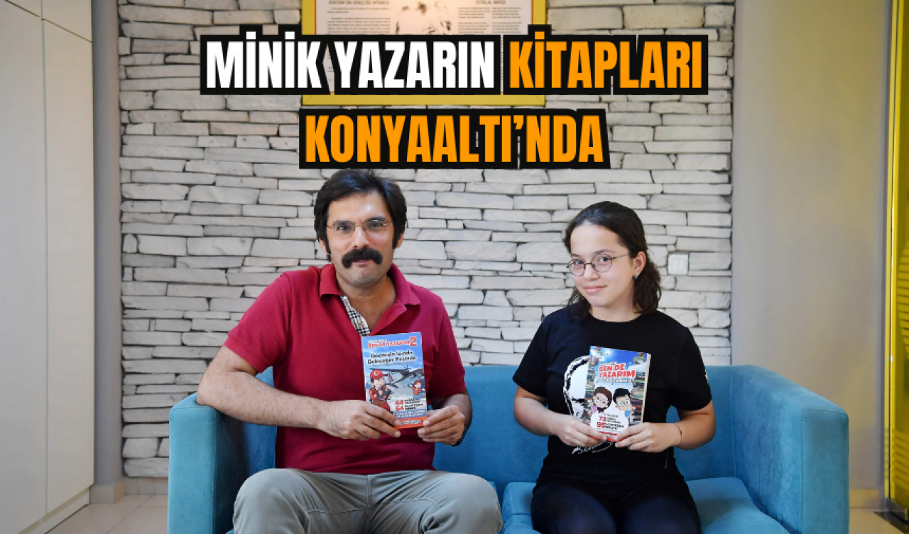 Minik yazarın kitapları Konyaaltı’nda