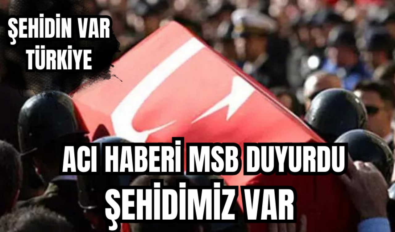 Acı haberi MSB duyurdu: Şehidimiz var