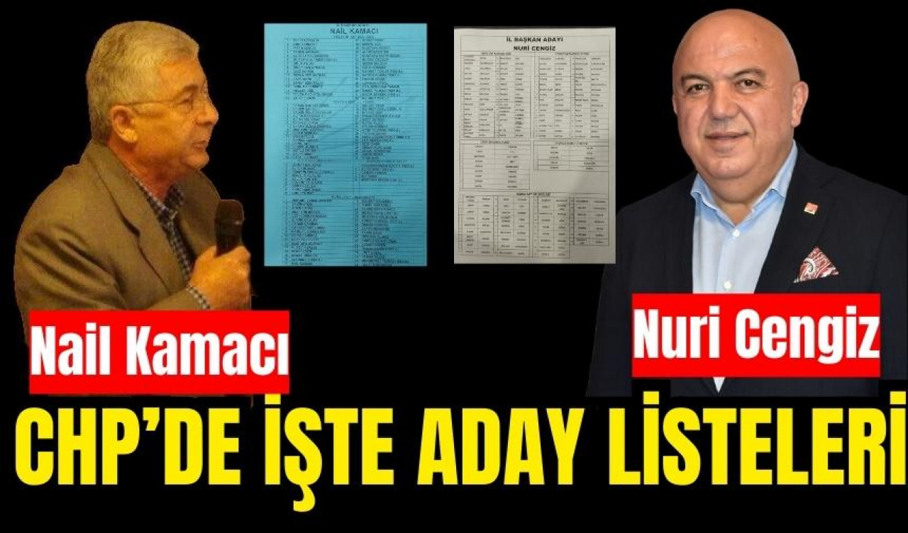 CHP’de işte aday listeleri