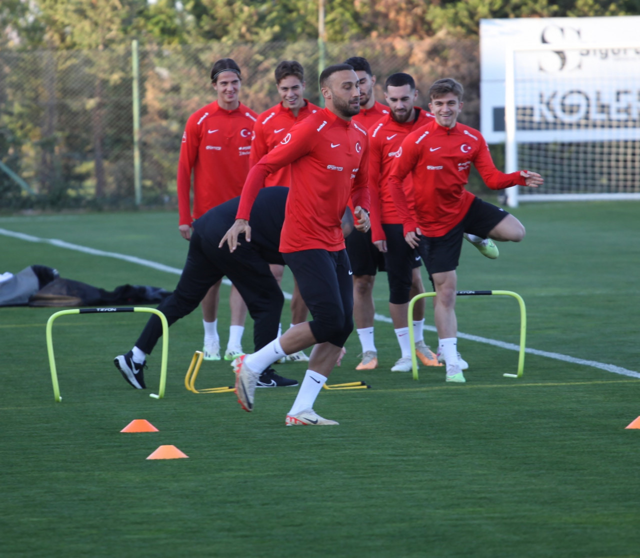 A Milli Futbol Takımı Letonya antrenmanında