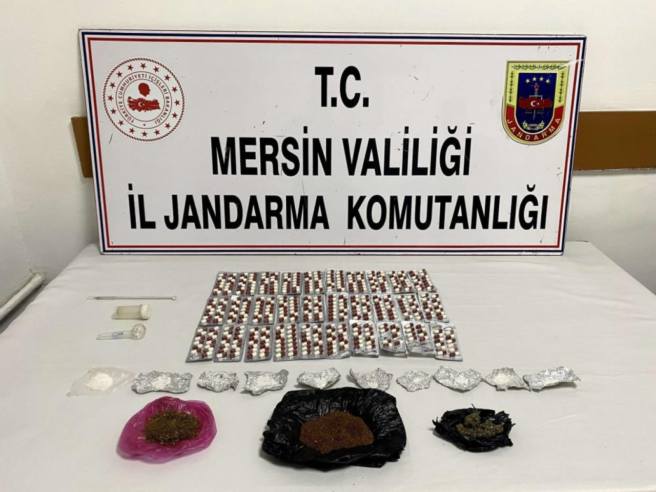 Mersin'de büyük narkotik operasyonu