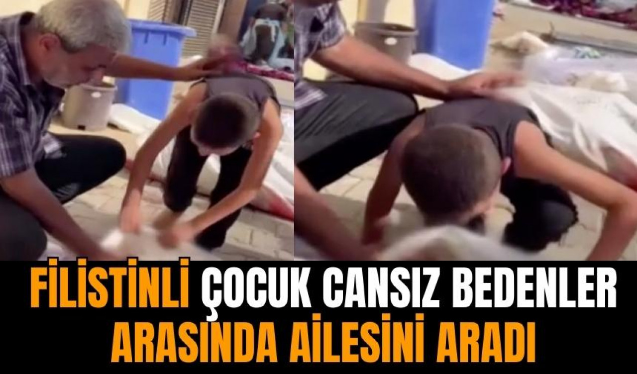 Filistinli çocuk cansız bedenler arasında ailesini aradı