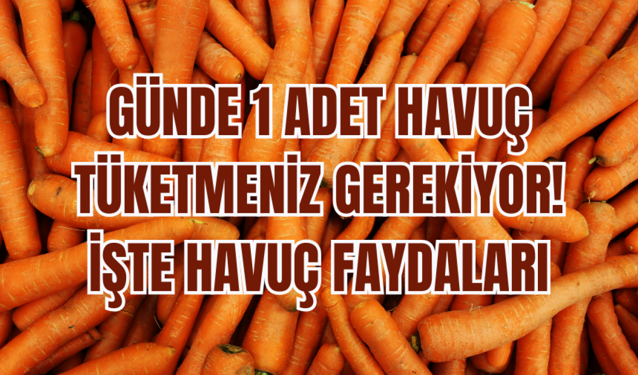 Günde 1 adet havuç tüketmeniz gerekiyor! İşte havuç faydaları