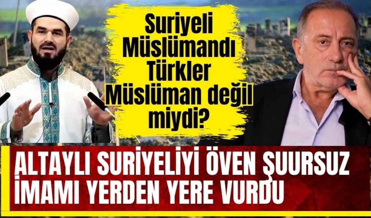 Altaylı Suriyeli cenazeyi öven şuursuz imamı yerden yere vurdu