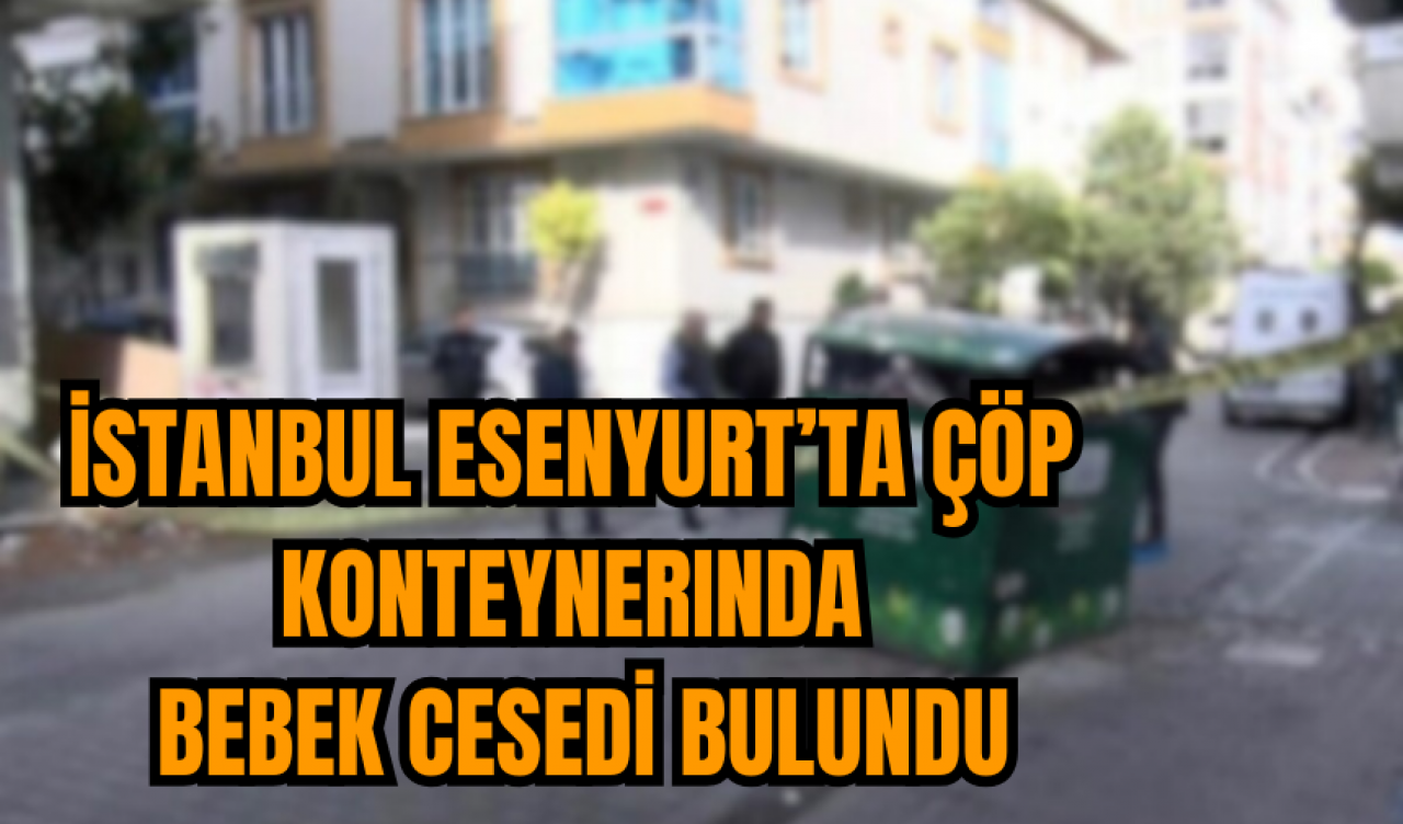 İstanbul Esenyurt'ta çöp konteynerinde yeni doğmuş bebek ces*di bulundu