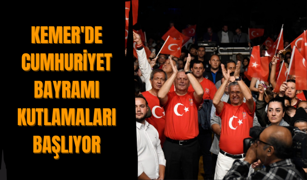 Kemer'de Cumhuriyet Bayramı Kutlamaları Başlıyor