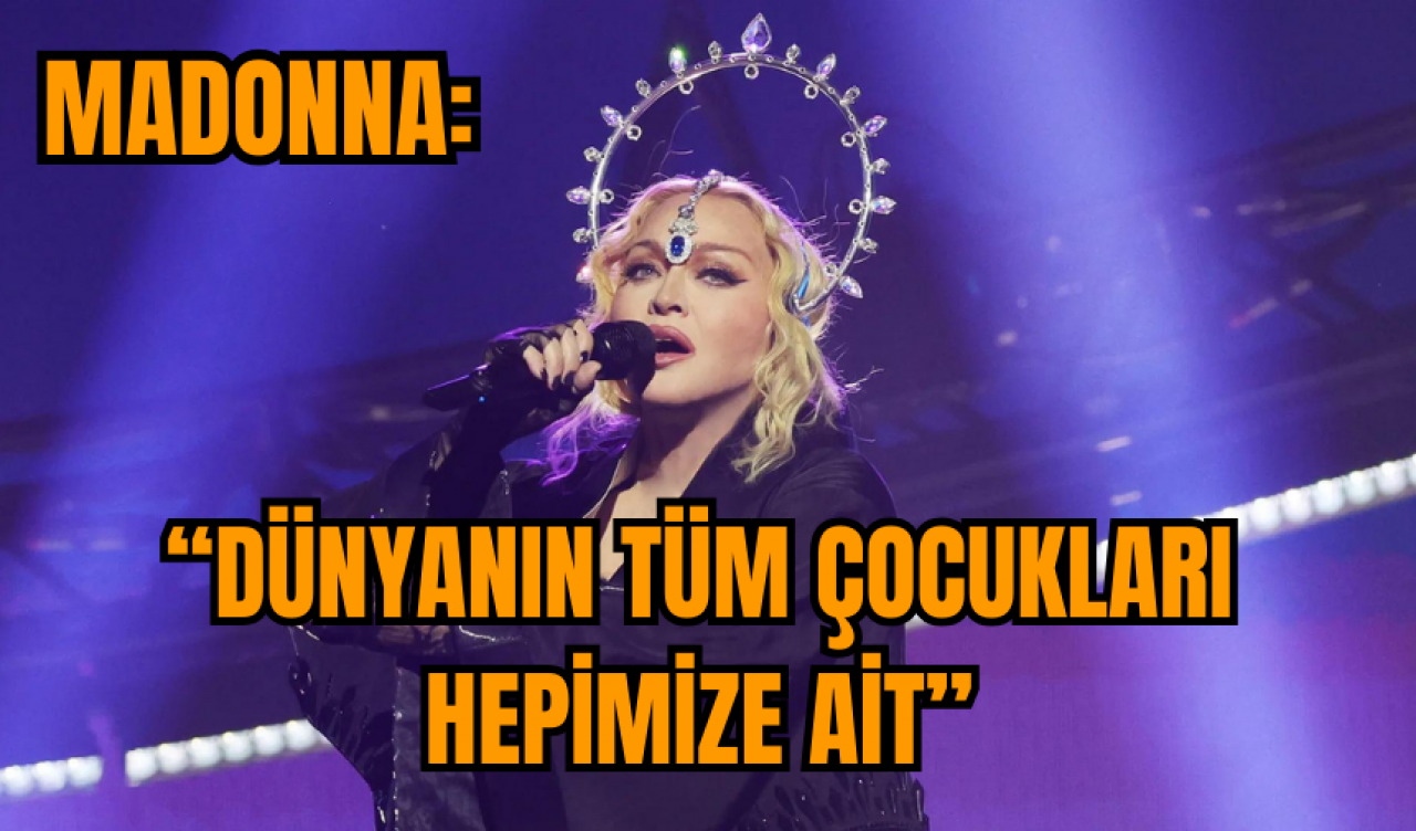 Madonna konserinde İsrail-Filistin hakkında konuştu